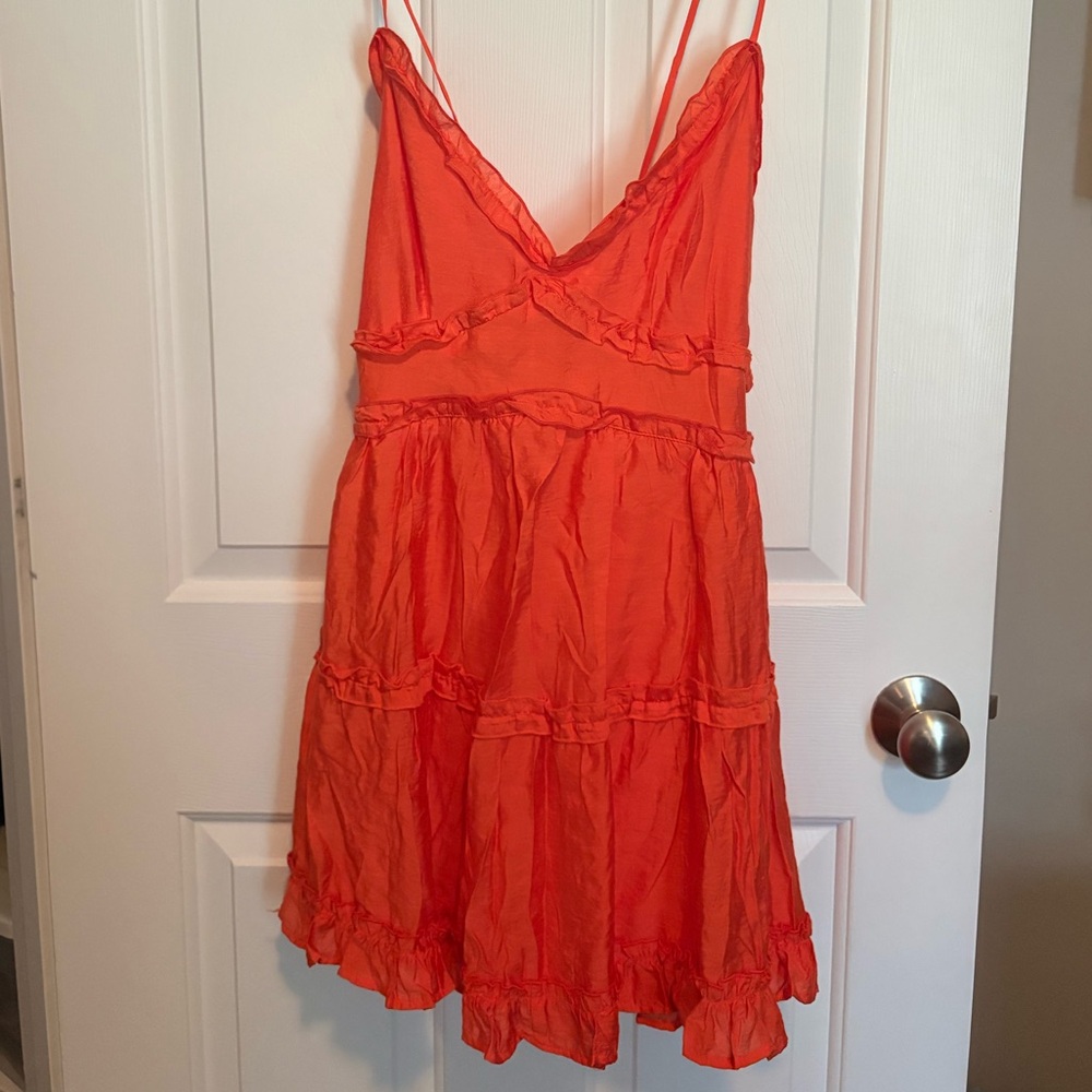 Francesca's Collections Orange Mini Dress